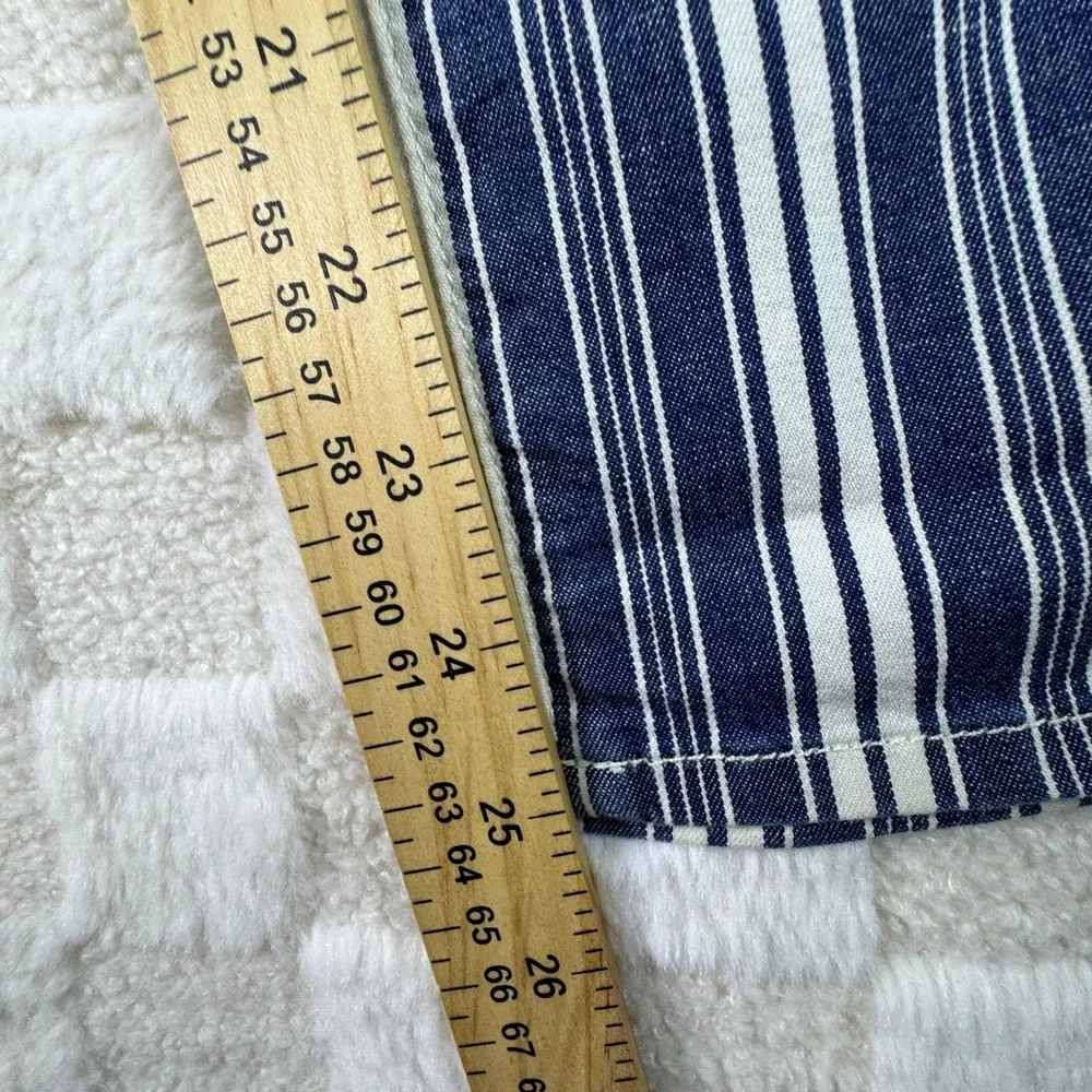 For All Mankind Striped Jeans Women's Size 25 Blue White Wide Leg Pants NWT - Picture 3 of 15